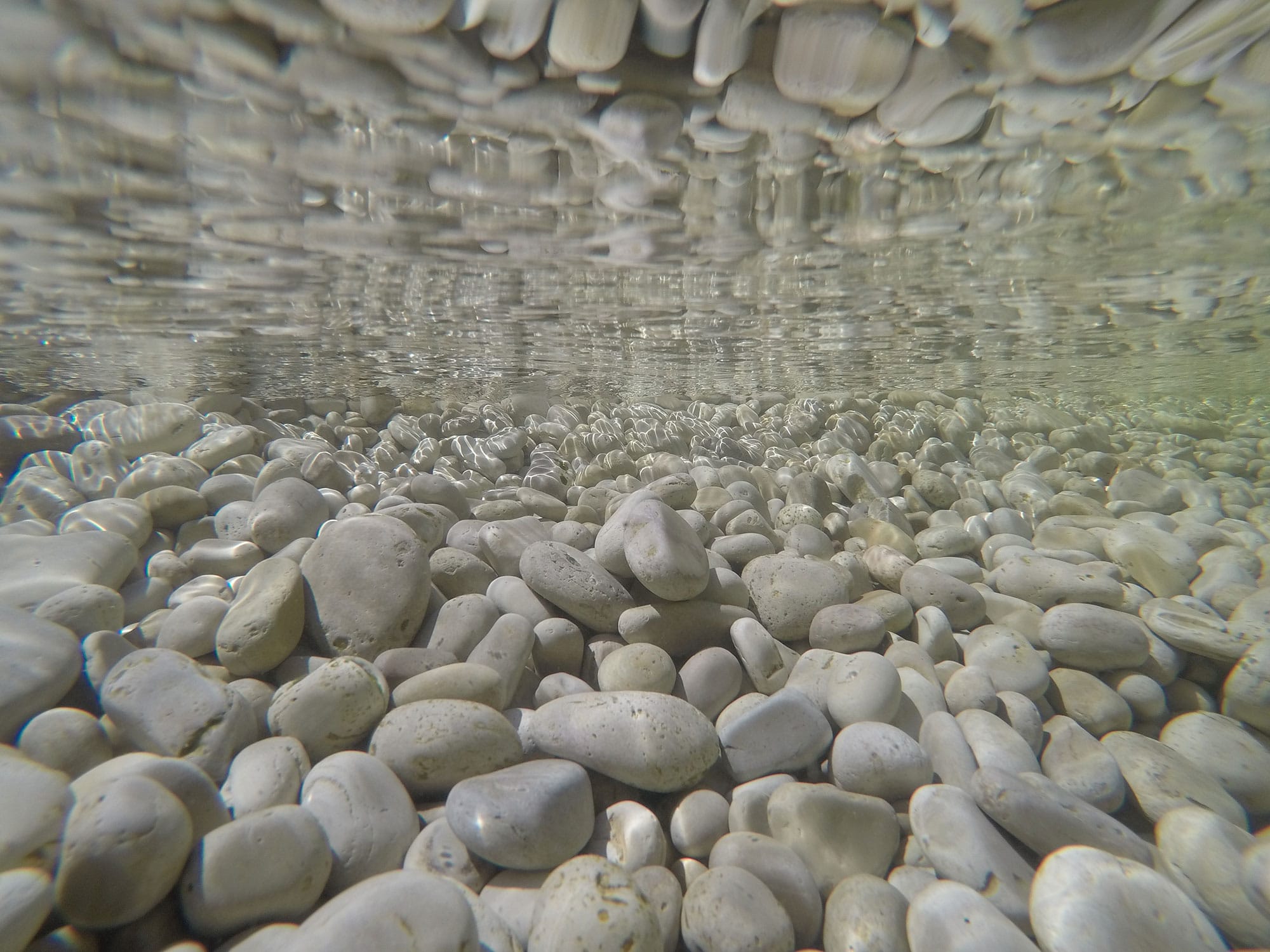 Pebble Beach underwater